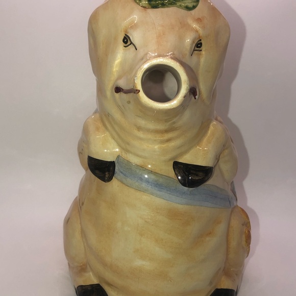 Bassano Monk Pig Pitcher Made In Italy Stamped And Numbered - Picture 2 of 6